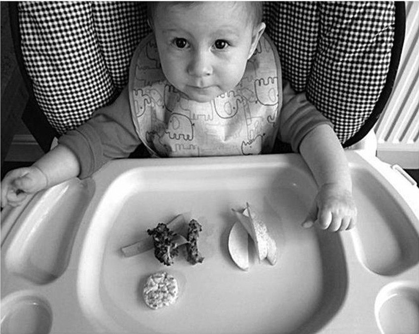 baby in high chair