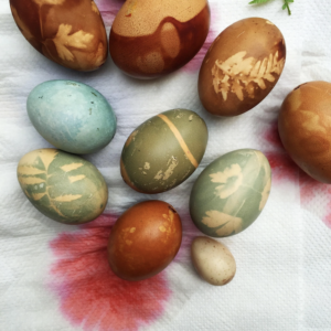 Naturally Dyed Easter Eggs