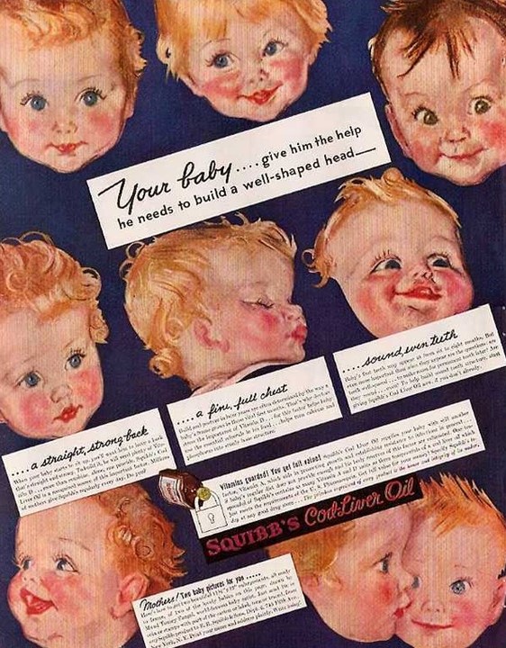 Cod liver oil babies