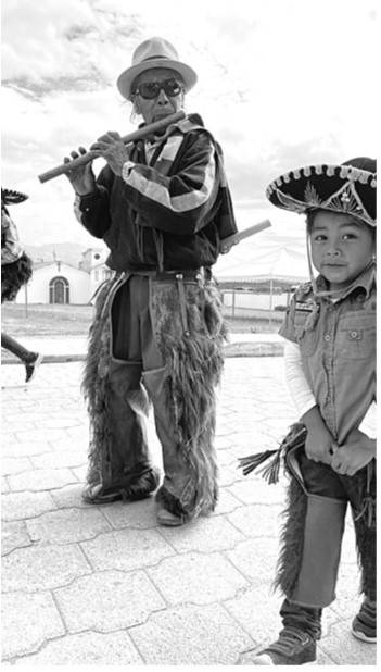 Young and old at the Inti Raymi Festival Ecuador
