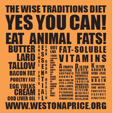 The Wise Traditions Diet: Yes You Can Eat Animal Fats! The Weston A. Price Foundation