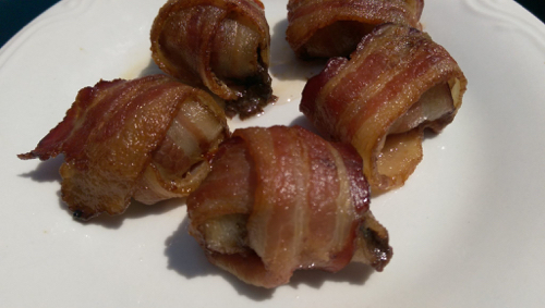 Bacon Wrapped Hearts