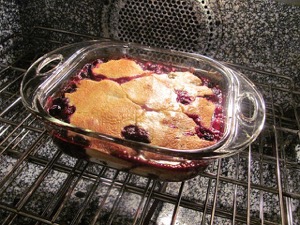 Blackberry Cornmeal Cobbler