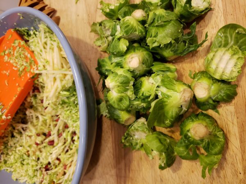 Brussels Sprouts and Pomegranate Salad