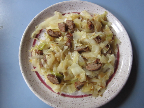 Cabbage Sausage Stir-Fry