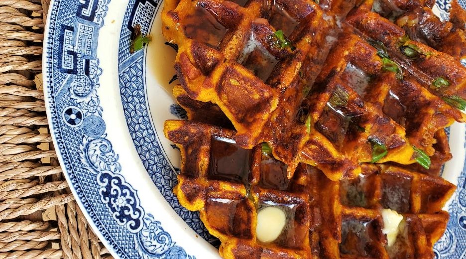 Savory Pumpkin Waffles