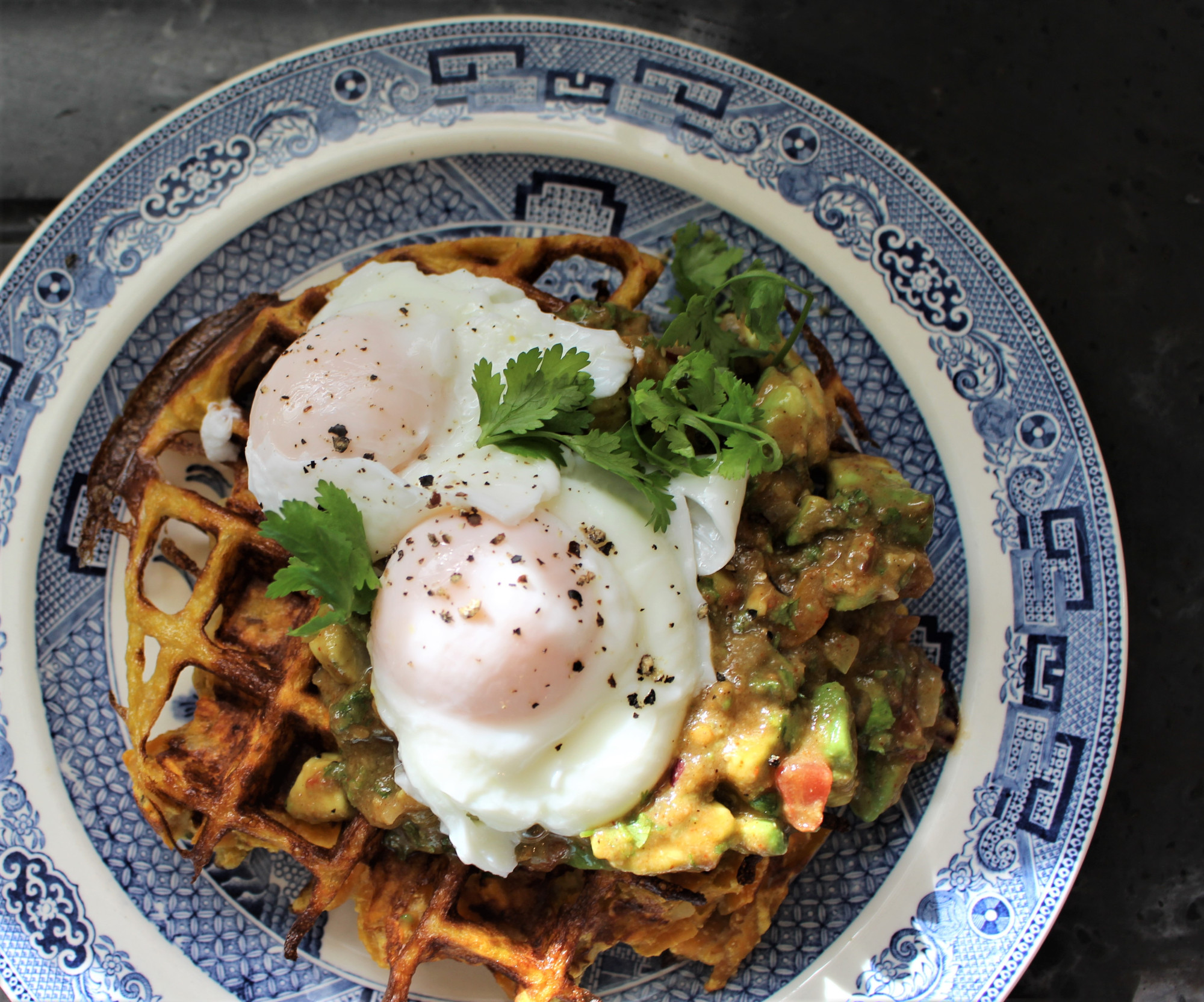 Savory Sweet Potato Waffles